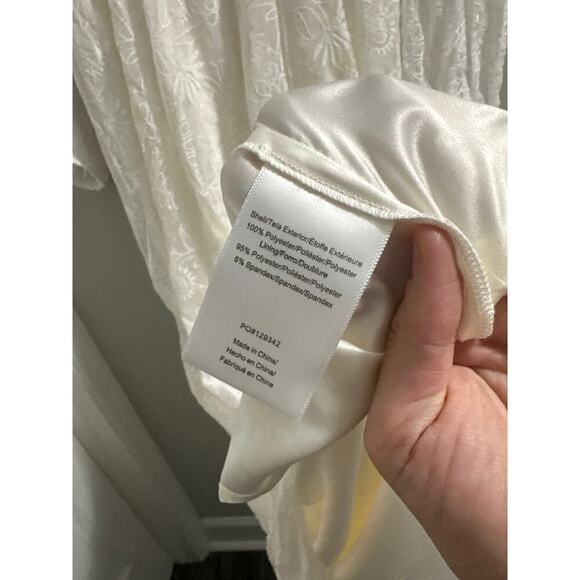 🔴‎ Modcloth Just The Beginning Maxi Dress White size Large New - Picture 6 of 9